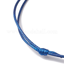 Bracciale sintetico con perline intrecciate in tartaruga turchese&nbsp;BJEW-JB11086-02