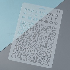 Modèles de pochoirs de peinture de dessin réutilisables en plastique&nbsp;DIY-F018-B21