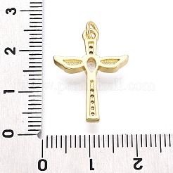 Messing micro pave klare zirkonia anhänger&nbsp;KK-N268-95G