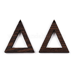 Pendentifs en bois de wengé naturel&nbsp;WOOD-T023-75