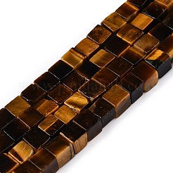 Natürlichen Tigerauge Perlen Stränge&nbsp;G-T139-6x6-29A