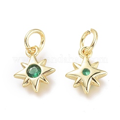 Ottone micro spianare pendenti zirconi&nbsp;KK-P188-H