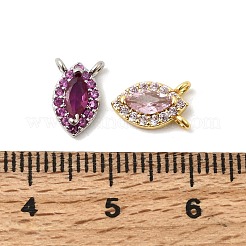 Messing Micro Pave Zirkonia Pferdeauge Charms&nbsp;KK-F929-05