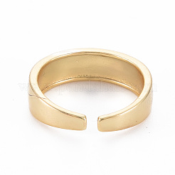 Echte 16k vergoldete Messing Emaille Manschettenringe&nbsp;RJEW-N037-001-NF