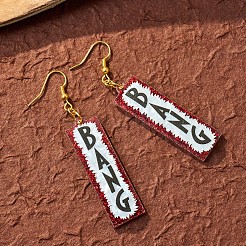 Pendientes colgantes de aleación de acrílico&nbsp;FS-WG4D5AE-01