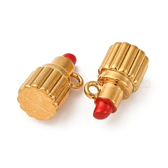 304 Edelstahl Emaille Charms Lippenstift Charm&nbsp;STAS-Q363-11B-G