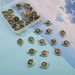40 pièces 20 liens/connecteurs en verre de style&nbsp;GLAA-SZ0001-63