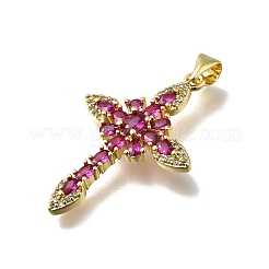 Colgante micropavé cubic zirconia de latón&nbsp;KK-C090-39G