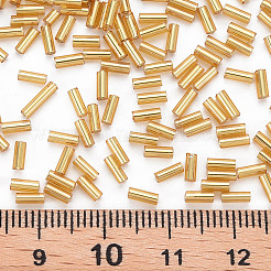 Vergoldet Glas Stiftperlen&nbsp;SEED-S046-01A-22B