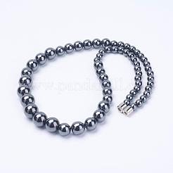 Set di gioielli in ematite sintetica magnetica elettroplate&nbsp;SJEW-G060-03A