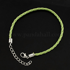 Création de bracelet tressé en imitation cuir à la mode&nbsp;BJEW-S076-013