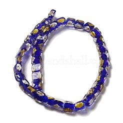 Perline lampwork in lamina d'oro e d'argento fatte a mano&nbsp;FOIL-C001-01C-06