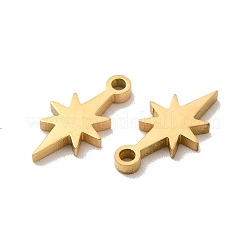 Breloques en acier inoxydable 304 plaquées par ions (IP)&nbsp;STAS-F292-04G