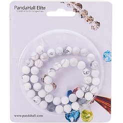 Mattierte natürliche Howlite-Perlenstränge&nbsp;G-PH0028-8mm-01