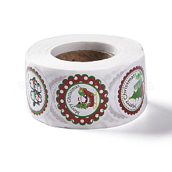 8 rouleau d'autocollants en papier auto-adhésif à pois ronds de noël&nbsp;X-DIY-A042-01B