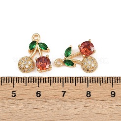 Pendentifs avec zircon cubiques à micro-pavés en laiton&nbsp;KK-C115-03A-03G