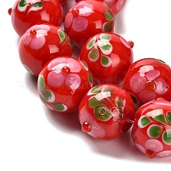 Hilos de cuentas irregulares hechos a mano con lampwork&nbsp;LAMP-A005-01B