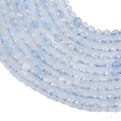 Natürliche Aquamarin Perlen Stränge&nbsp;G-B171-C01-2mm