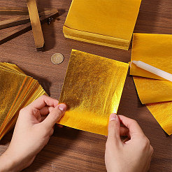1000 Stück chinesisches Goldfolienpapier&nbsp;AJEW-WH0455-334