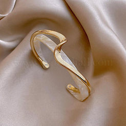 Wellenförmige Armreifen aus Acryl und CCB-Kunststoff für Damen&nbsp;FS-WGC603E-01