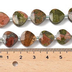 Natur Unakit Perlen Stränge&nbsp;G-D316-A13