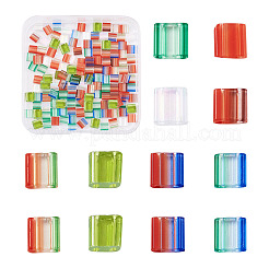 160 pièces 8 couleurs perles de rocaille en verre à 2 trous&nbsp;SEED-BT0001-02