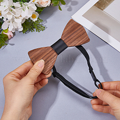 Pajaritas de madera ajustables para novios&nbsp;AJEW-WH0455-340