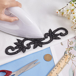 Blume Hotfix Strass&nbsp;DIY-WH0504-33C