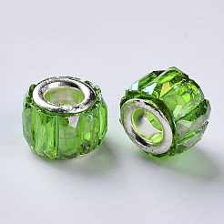 Transparenten Harz European Beads&nbsp;RPDL-Q023-A-B