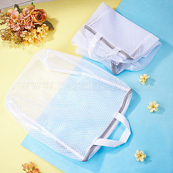 3 sac à linge en maille polyester avec fermeture éclair et poignées&nbsp;ABAG-TA0002-19