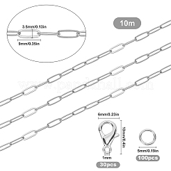 Kits de fabrication de bijoux à partir de chaînes de trombones&nbsp;DIY-SC0014-50P