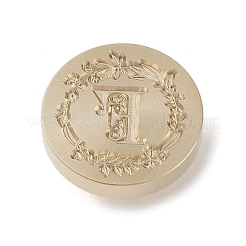 Goldfarbener Wachssiegel-Stempelkopf aus Messing&nbsp;DIY-B079-01G-F