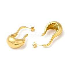 Pendientes dorados de acero inoxidable 304&nbsp;EJEW-K257-01A-G
