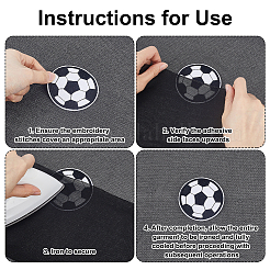 Película adhesiva de poliéster y termofusible para parches bordados con transferencia de calor&nbsp;DIY-WH0750-395