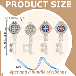 Grands pendentifs en alliage de style tibétain&nbsp;FIND-DR0002-13