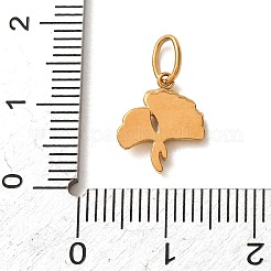 Ciondoli in acciaio inossidabile 304 con micro pavé di zirconi cubici trasparenti&nbsp;CU-CBA703A-09G