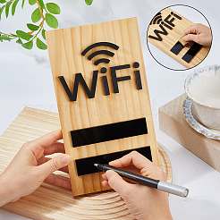 Hölzerner WLAN-Schilderständer&nbsp;AJEW-WH0752-327