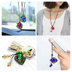 Pendentifs de bouteille de parfum vernissés manuels&nbsp;LAMP-TADJ0001-06A