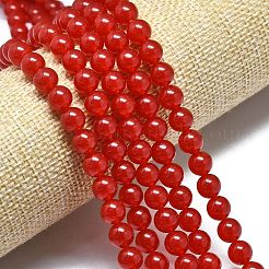 Chapelets de perles en jade de malaisie naturelle&nbsp;G-L645-C01-14mm-16