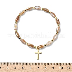 3 Stück 3 verschiedene Kreuz-Charm-Armbänder aus Edelstahl 201&nbsp;BJEW-JB14028