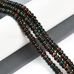 Fili di perline naturali di malachite e bronzite assemblati&nbsp;G-A230-C02-02