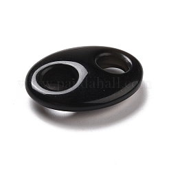 Verbindungsanhänger aus natürlichem Obsidian&nbsp;G-P467-01E