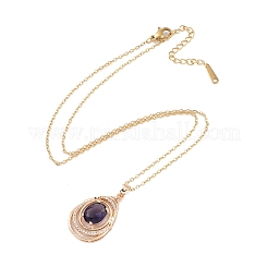 Collane a catena in acciaio inossidabile 304&nbsp;NJEW-P309-02G