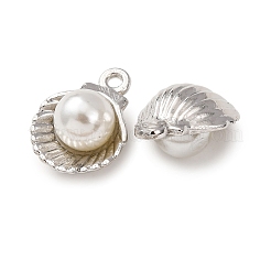 Pendentifs en alliage et en ABS avec imitation de perles&nbsp;FIND-K030-11B-P