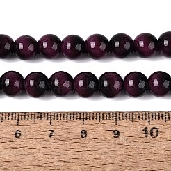 Stränge aus Imitations-Tigeraugen-Glasperlen&nbsp;GLAA-Q106-03A-B09