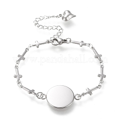 Fabrication de bracelets en acier inoxydable 304 résistant au ternissement&nbsp;STAS-L248-002P-B