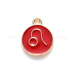 Pendentifs d'émail en alliage&nbsp;ENAM-SZ0001-28B-G