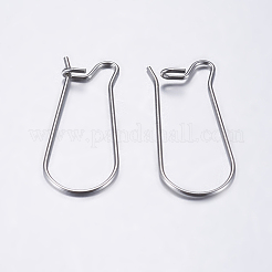 Orecchini a cerchio in acciaio inossidabile 304 anti-ossidazione&nbsp;LS-STAS-L198-15A-P
