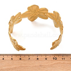 Bracelets manchettes en acier inoxydable 304 pour femmes&nbsp;BJEW-P347-02C