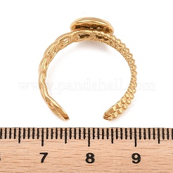 Componenti per anello polsino aperto in acciaio inossidabile 304&nbsp;STAS-F366-09A-G
